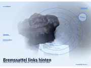 Bremssattel links hinten VOLVO V70 I (875, 876)