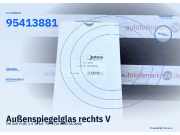 Außenspiegelglas rechts VW Golf V (1K) 95413881