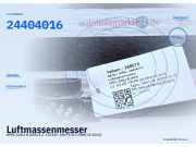 Luftmassenmesser OPEL Zafira B (A05) 95529511 24404016