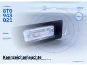 Kennzeichenleuchte SKODA Fabia II (5J) 8T0943021