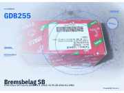 Bremsbelag SB FORD Escort III (GAA) GDB255