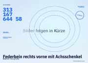 Federbein rechts vorne mit Achsschenkel BMW 5er Touring (E61) 31316764458