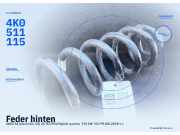 Feder hinten AUDI A6 Avant (4A, C8) 4K0511115