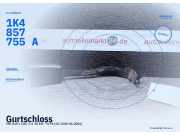 Gurtschloss VW Golf V (1K) 1K4857755A