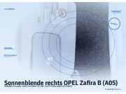 Sonnenblende rechts OPEL Zafira B (A05)