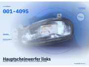 Hauptscheinwerfer links MAZDA 121 II (DB) 001-4095
