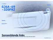 Sonnenblende links MAZDA 6 Station Wagon (GY) GJ6A-69-320BFKZ GJ6A-69-320 FKZ