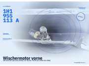 Wischermotor vorne VW Golf III Cabriolet (1EX0) 1H1955113A
