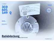 Radabdeckung VW Sharan (7M) 3C0601149Q