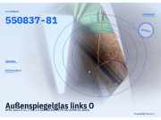 Außenspiegelglas links OPEL Astra G CC (T98) 550837-81