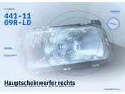 Hauptscheinwerfer rechts VW Passat B3/B4 (3A2, 35I) 441-1109R-LD