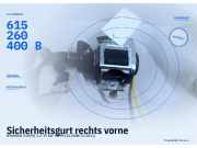 Sicherheitsgurt rechts vorne HYUNDAI i10 (PA) 615260400B