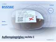 Außenspiegelglas rechts CITROEN C2 8151GC