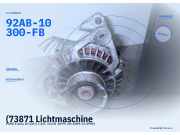 (73871 Lichtmaschine FORD Fiesta III (GFJ) 92AB10300FB) 92AB-10300-FB