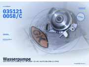 Wasserpumpe AUDI 100 Avant (44, 44Q, C3) 035121005B/C