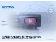 (22400 Schalter für Warnblinker RENAULT Laguna I Grandtour (K56)822955) 822955