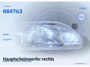 Hauptscheinwerfer rechts RENAULT 19 II (X 53) 084763
