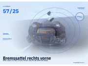 Bremssattel rechts vorne OPEL Zafira A (T98) 57/25
