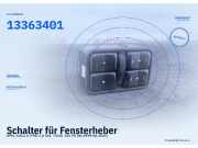 Schalter für Fensterheber OPEL Zafira A (T98) 13363401