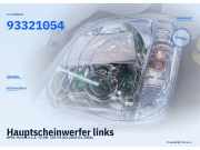 Hauptscheinwerfer links OPEL Meriva A 93321054
