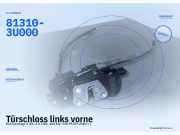 Türschloss links vorne KIA Sportage 3 (SL) 81310-3U000