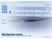 Wischerarm vorne VW Golf III Cabriolet (1EX0) 1H1955410B