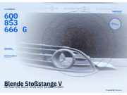 Blende Stoßstange VW Polo IV (9N, 9A) 6Q0853666G