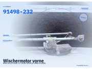 Wischermotor vorne OPEL Corsa C (X01) 91498-232