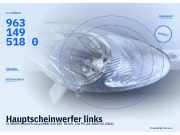 Hauptscheinwerfer links CITROEN Xsara Picasso (N68) 9631495180