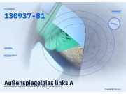 Außenspiegelglas links AUDI A6 (4A, C4) 130937-81