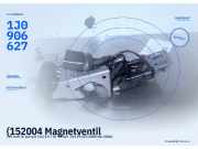 (152004 Magnetventil VW Golf IV Variant (1J) DRUCKWANDLER) 1K0906627 1J0906627