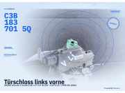 Türschloss links vorne SKODA Octavia I Kombi (1U) C3B1837015Q