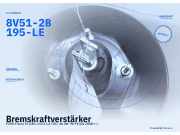 Bremskraftverstärker FORD Fiesta VI (JA8) 0204054083 BOSCH 8V51-2B195-LE
