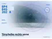 Türscheibe rechts vorne AUDI A3 (8P) 8P4845202B 8P4845202A