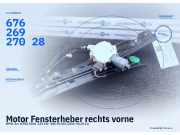 Motor Fensterheber rechts vorne BMW 3er (E90) 67626927028