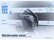 Wischermotor vorne MITSUBISHI Space Star (DG0) 0390241162