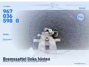 Bremssattel links hinten PEUGEOT 308 I 9670365980