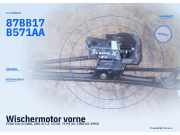 Wischermotor vorne FORD Sierra (GBG, GBG 4) 87BB17B571AA