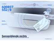 Sonnenblende rechts VW Fox Schrägheck (5Z) 6Q0857552/B
