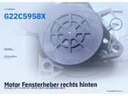 Motor Fensterheber rechts hinten MAZDA 2 (DY) G22C5958X