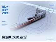 Türgriff rechts vorne VW Polo II (86C) 867837209