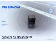 Schalter für Heckscheibe RENAULT Clio I (57) VALEO 6264 VALEO VALEO 6264