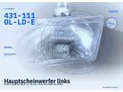 Hauptscheinwerfer links FORD Fiesta III (GFJ) 431-1110L-LD-E