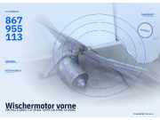 Wischermotor vorne VW Polo II (86C) 867955113