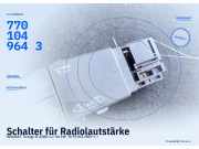 Schalter für Radiolautstärke RENAULT Twingo II (CN0) 7701049643