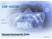 Hauptscheinwerfer links MAZDA 121 I (DA) 110-61238