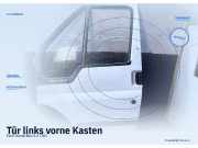 Tür links vorne Kasten Ford Transit Bus (FB, FC, FD, FS, FZ) 2.2 TDCi 81 kW 110 PS (04.2006–08.2014) 274567