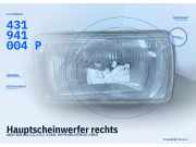 Hauptscheinwerfer rechts AUDI 100 (43, C2) 431941004P