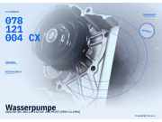 Wasserpumpe AUDI 80 (8C, B4) 078121004CX