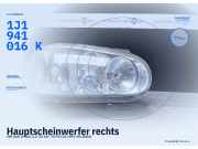 Hauptscheinwerfer rechts VW Golf IV (1J) 1J1941018F 1J1941016K